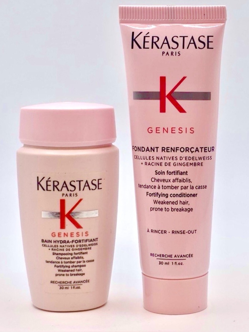 KERASTASE GENESIS SHAMPOO CONDITIONER SET 1oz each New